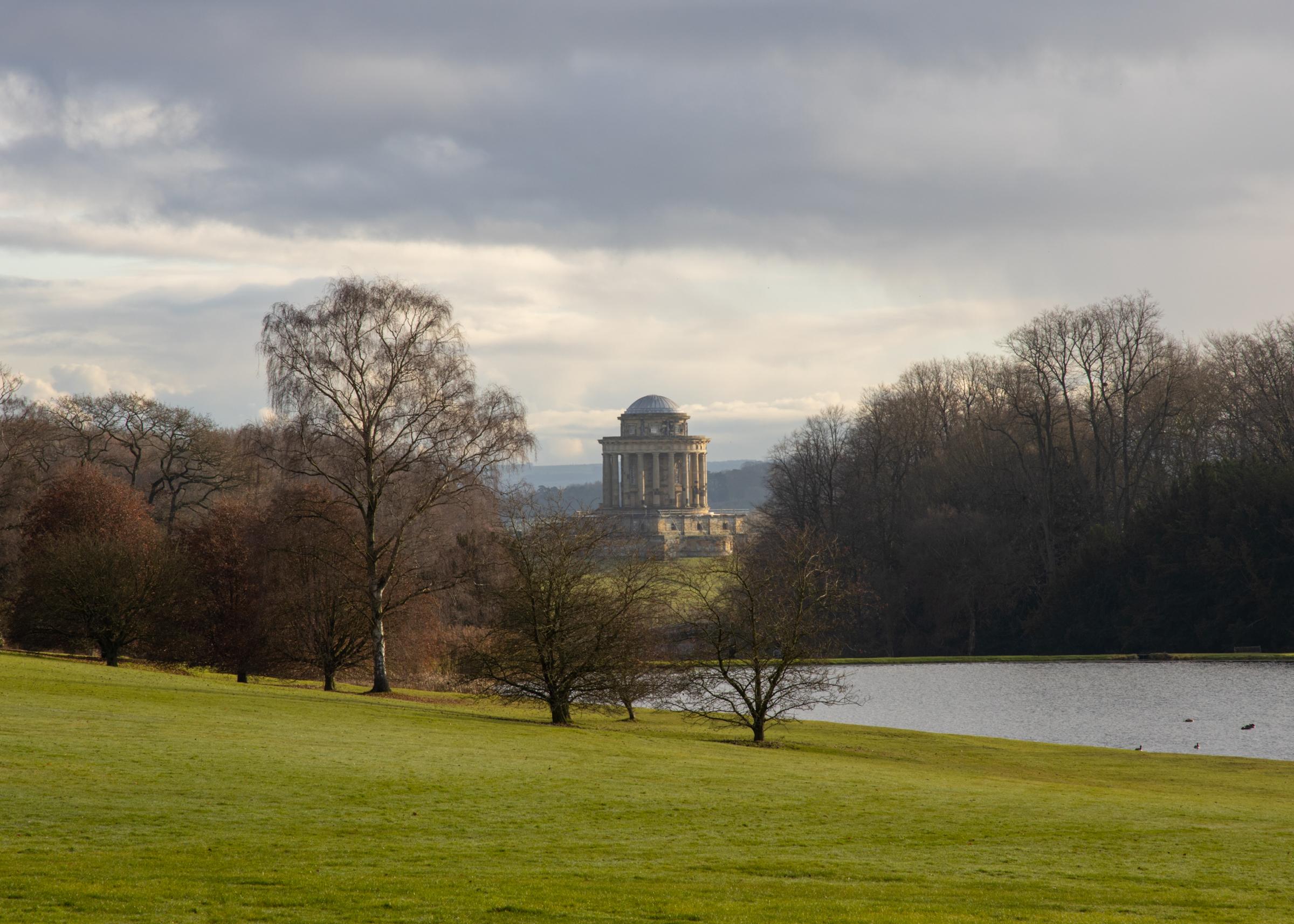 Castle Howard Mausoleum in soft winter side light