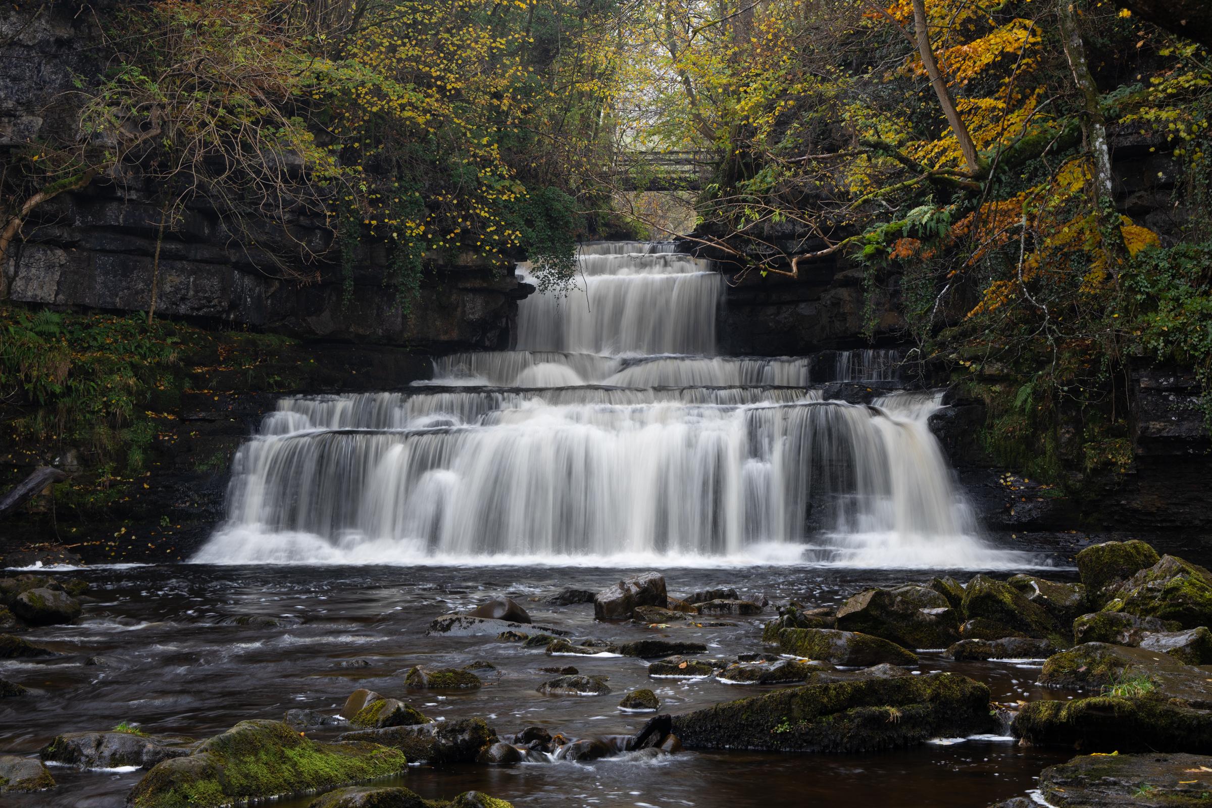 One of the great waterfalls of the Yorkshire Dales with autumnal colours