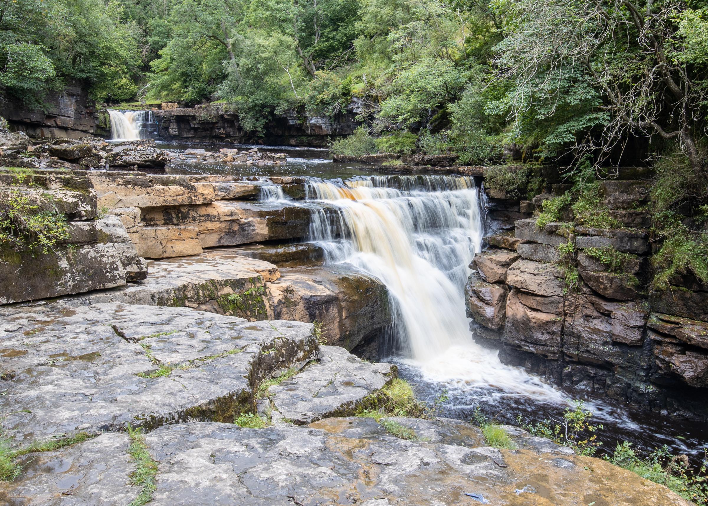 Probably the most impressive of the Keld waterfalls, Kisdon force is two cascades hat drop around 10m in total.